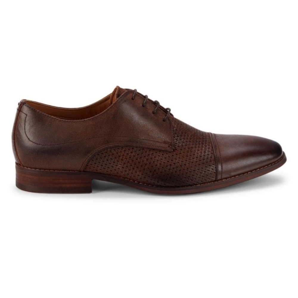 STEVE MADDEN MEN'S DESMOND LEATHER OXFORDS
